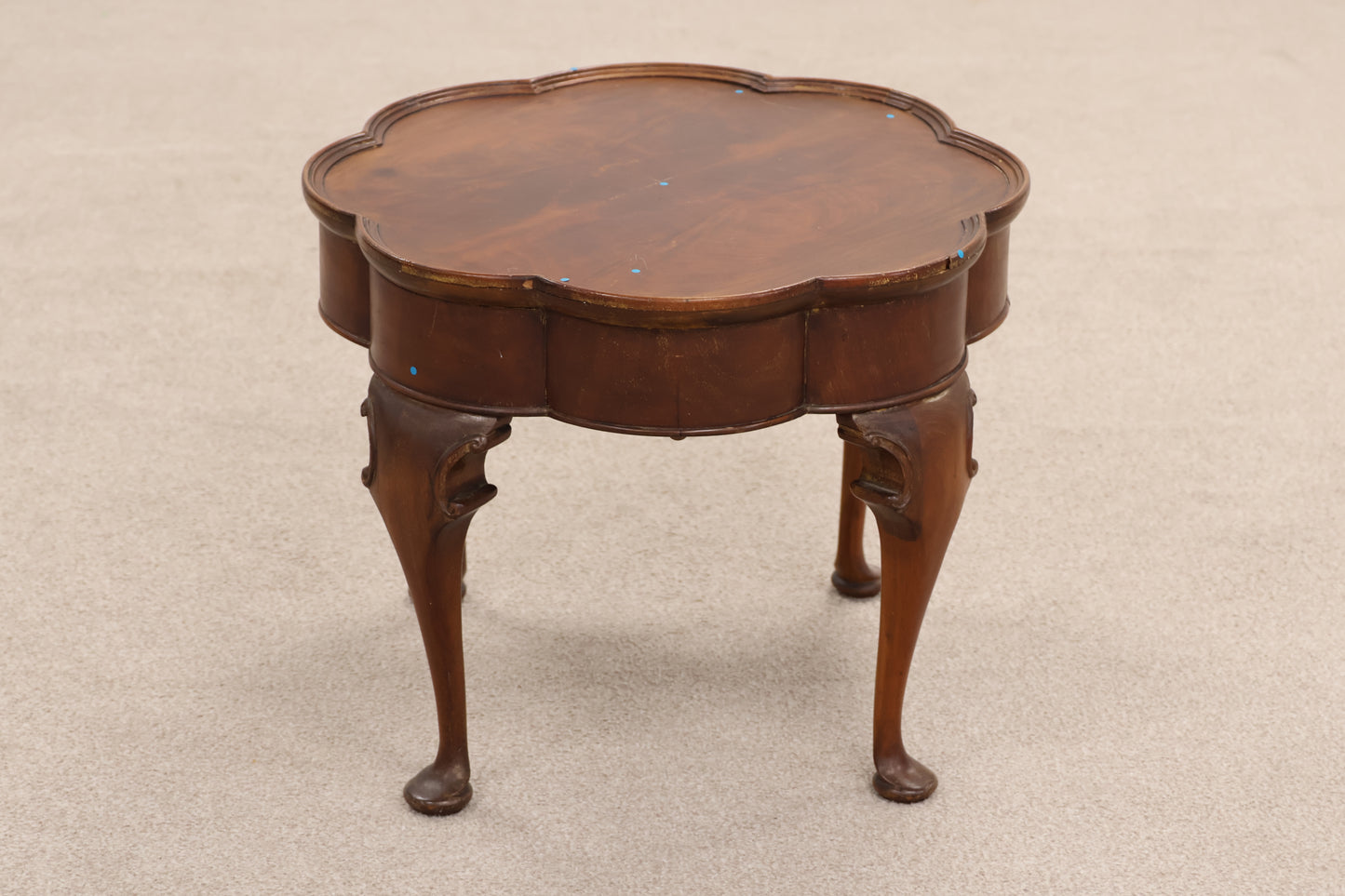 Vintage Scalloped Edge Side Table