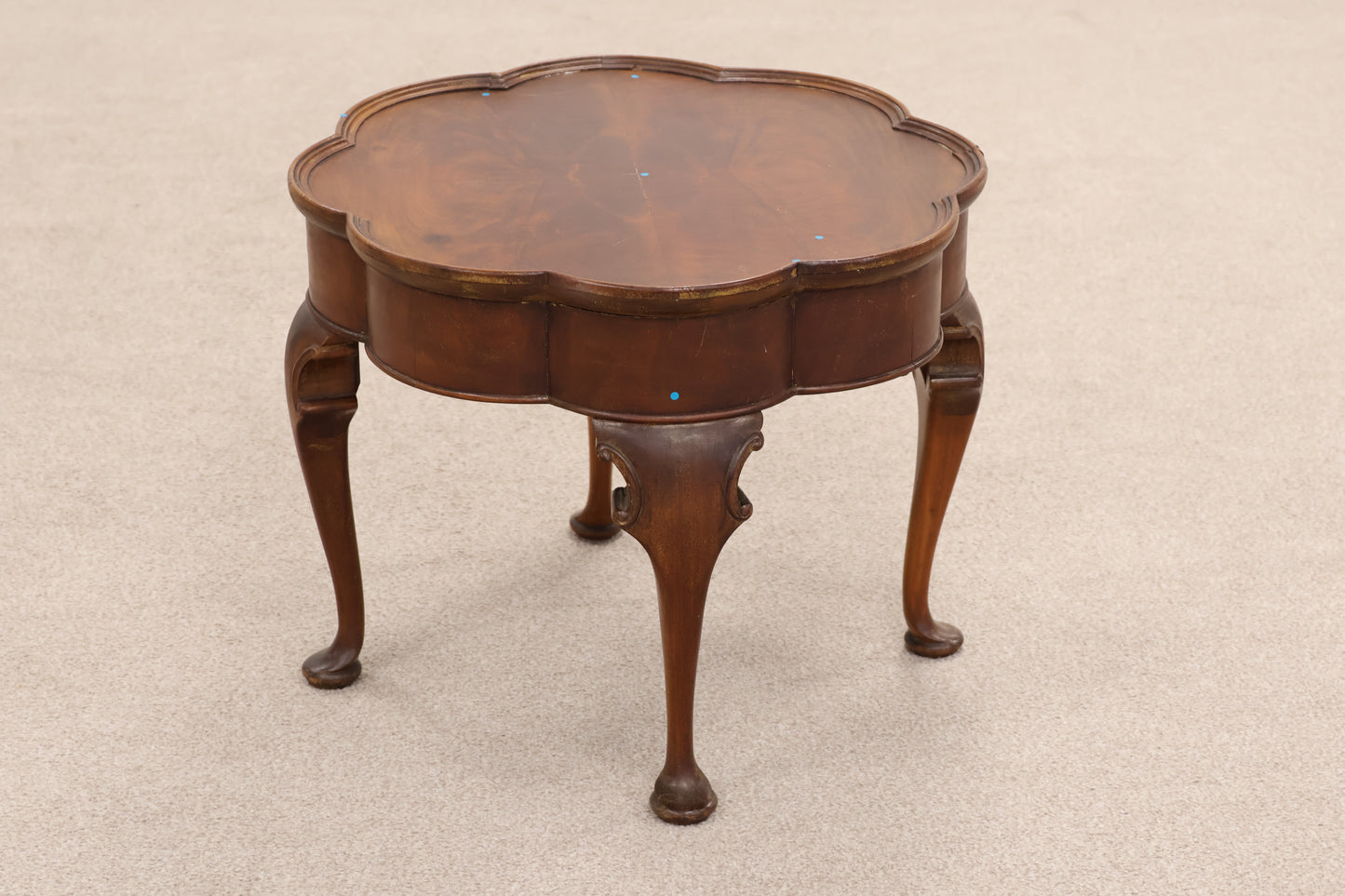 Vintage Scalloped Edge Side Table