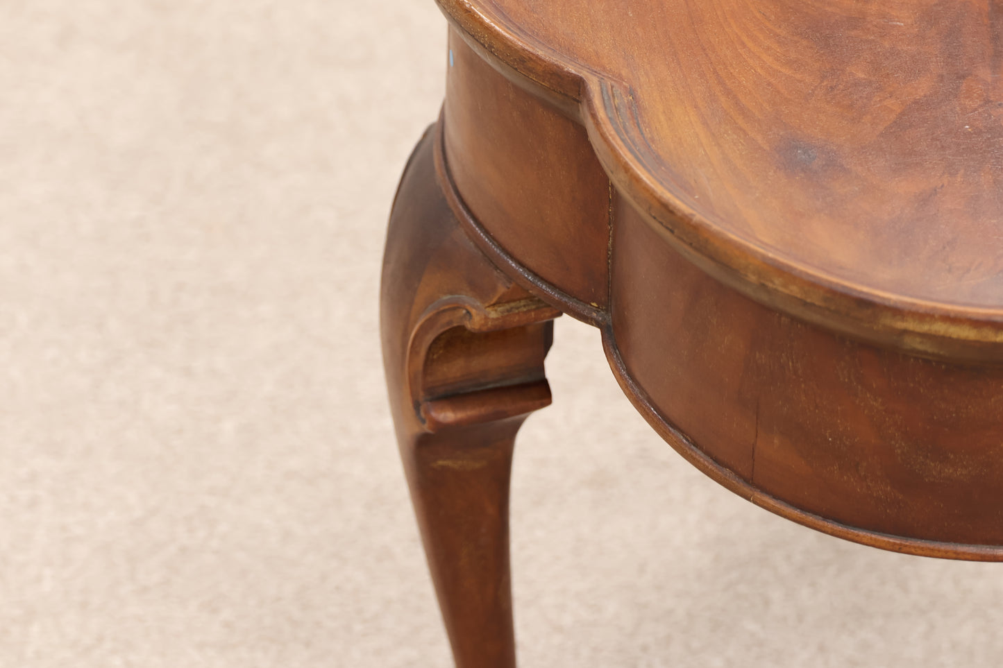 Vintage Scalloped Edge Side Table
