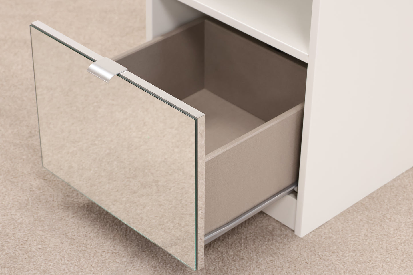 Mirrored 'Flynn' Bedside Table by Next