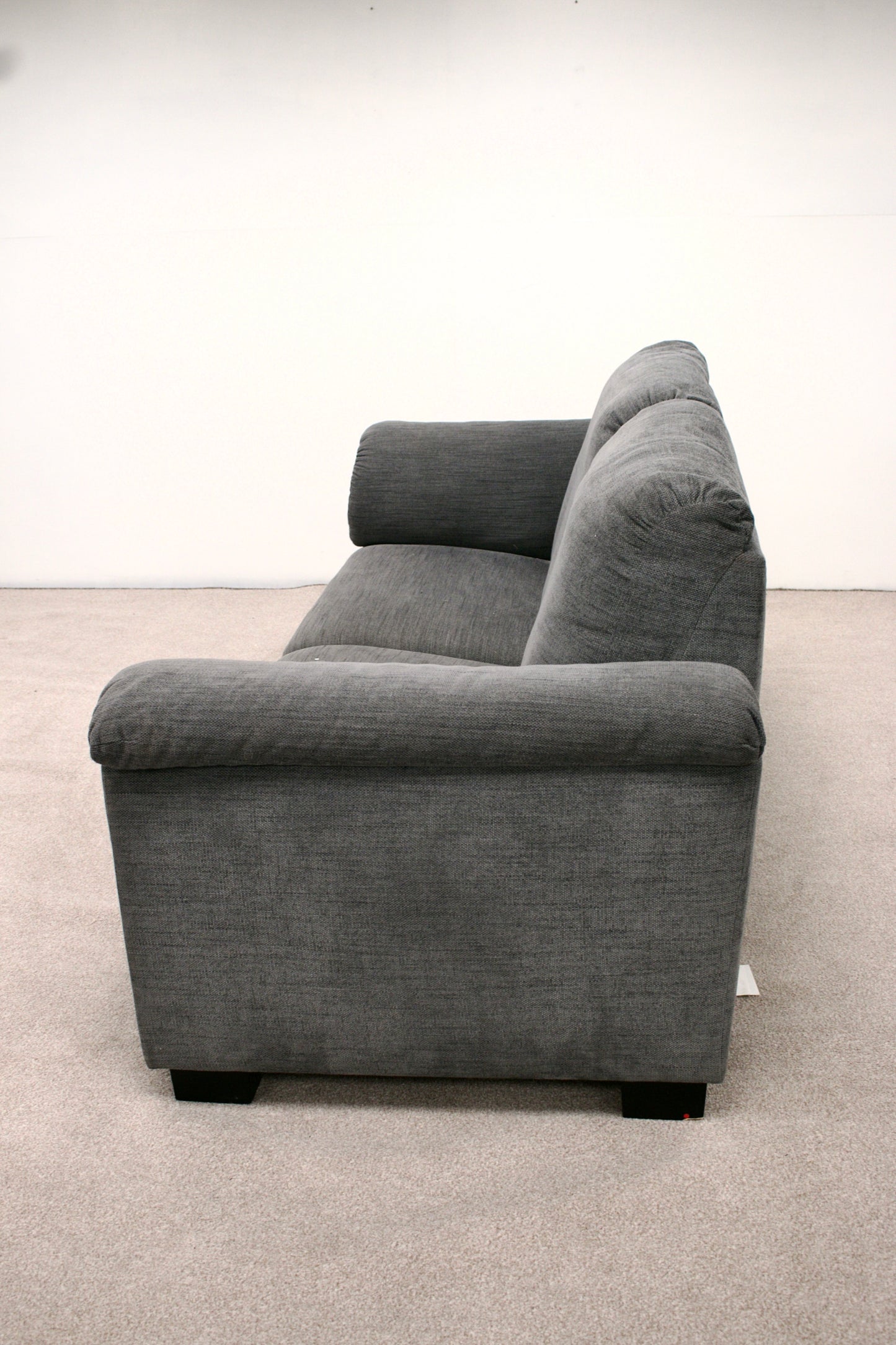 Grey Two-Seater Fabric Sofa