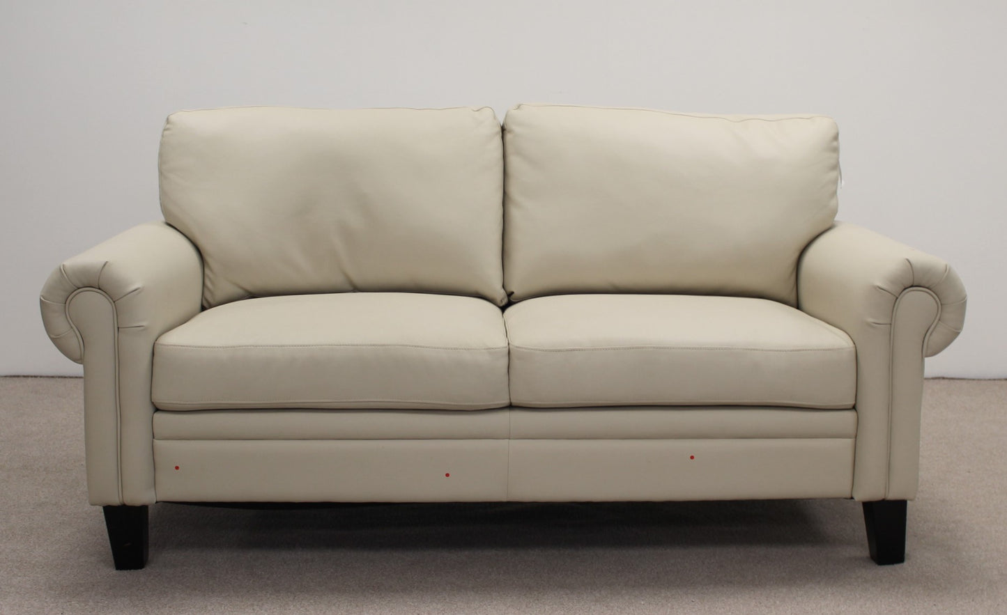 Cream Leather Sofa