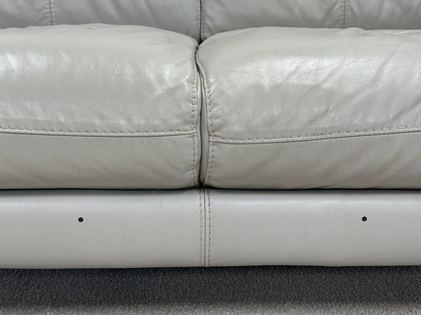 Grey Leather Sofa