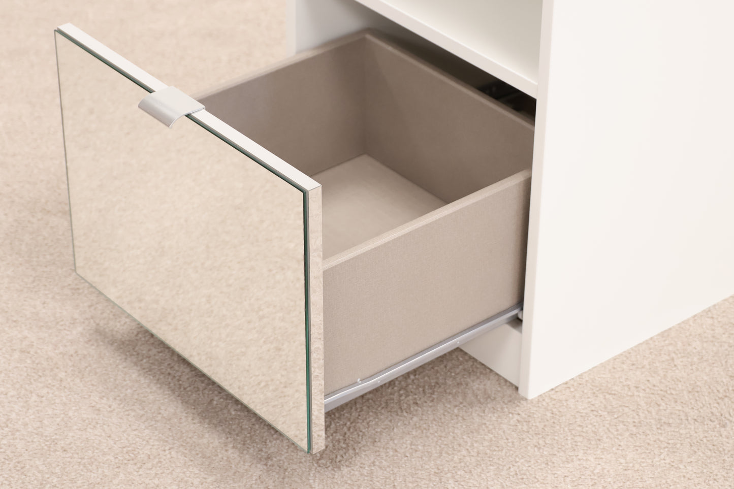 Mirrored 'Flynn' Bedside Table by Next