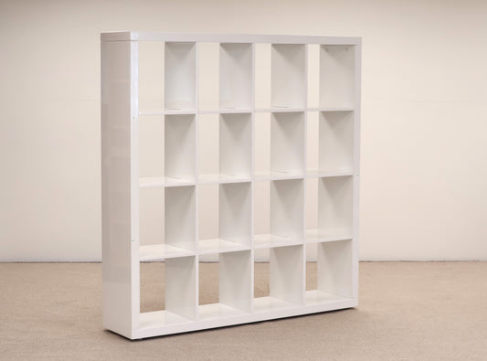 White Gloss Cubed Shelving Unit – Modern Display Unit