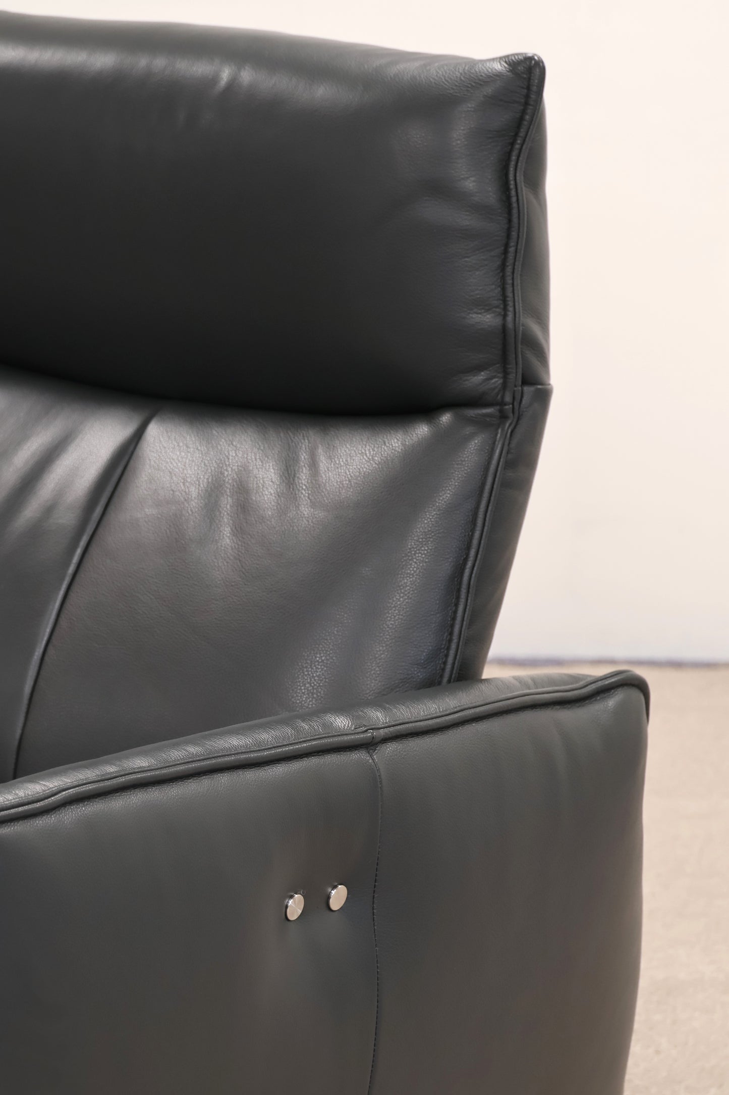 Hjort Knudsen Leather Recliner Sofa – Danish Design