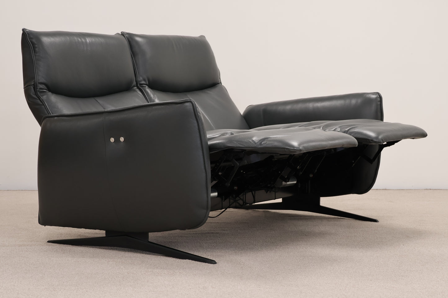 Hjort Knudsen Leather Recliner Sofa – Danish Design