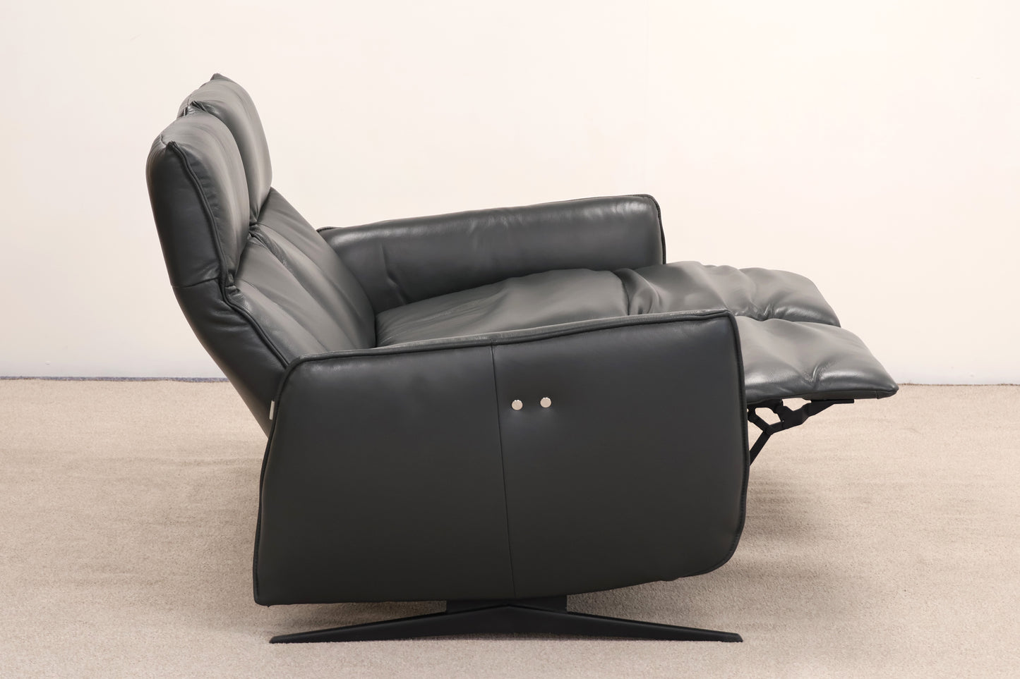 Hjort Knudsen Leather Recliner Sofa – Danish Design