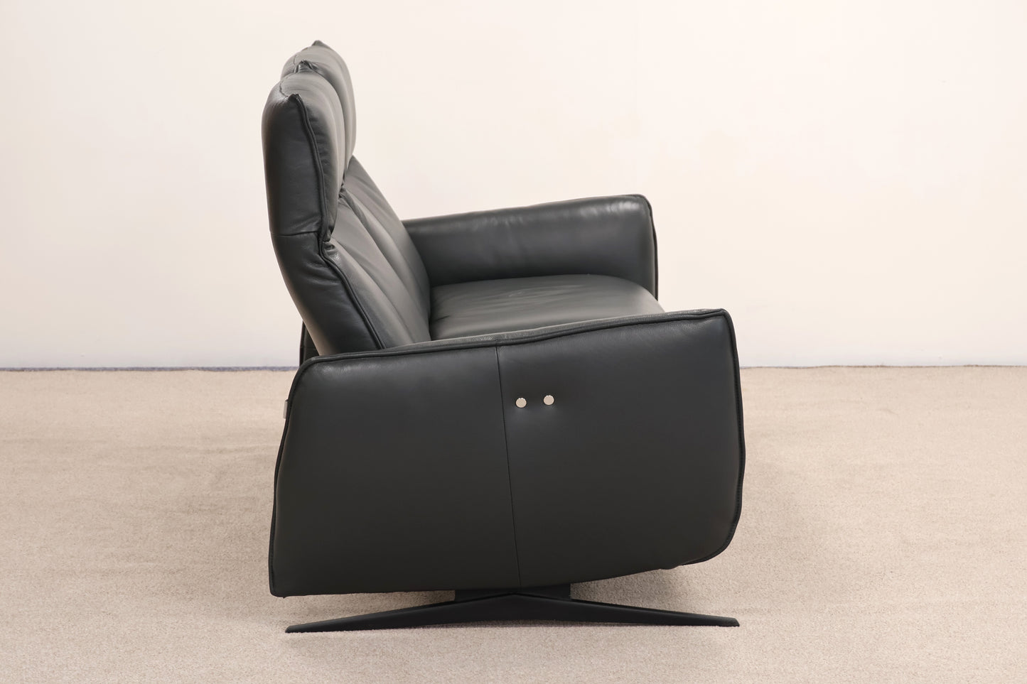 Hjort Knudsen Leather Recliner Sofa – Danish Design