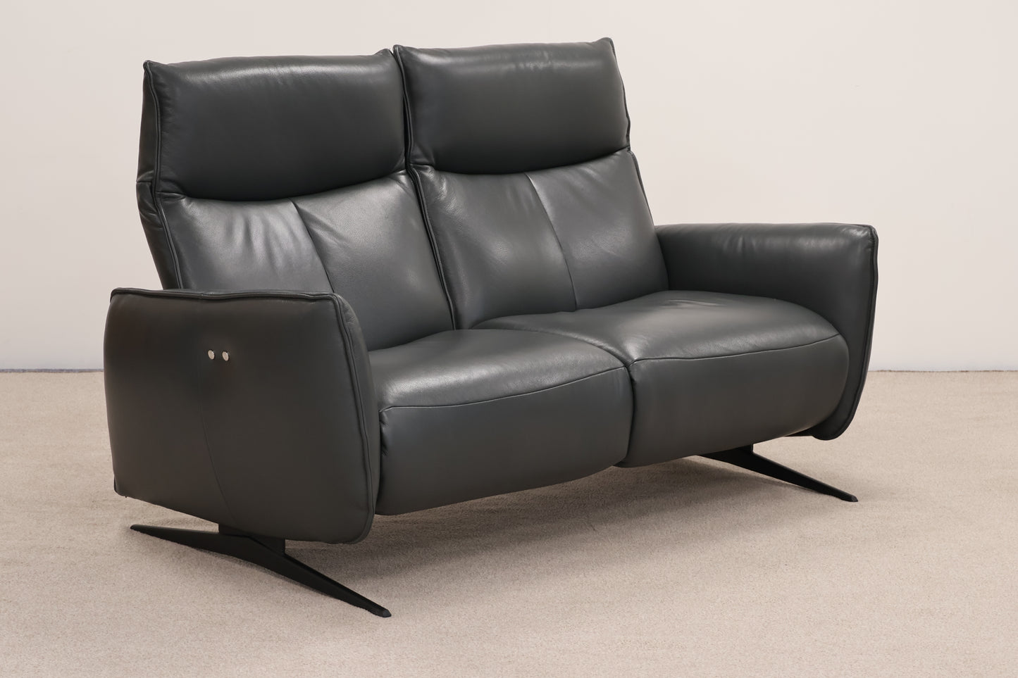 Hjort Knudsen Leather Recliner Sofa – Danish Design