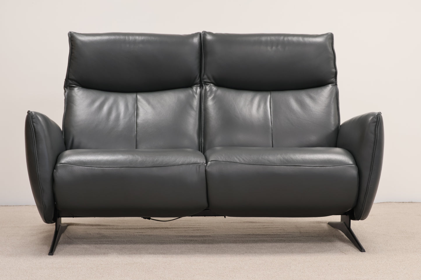 Hjort Knudsen Leather Recliner Sofa – Danish Design