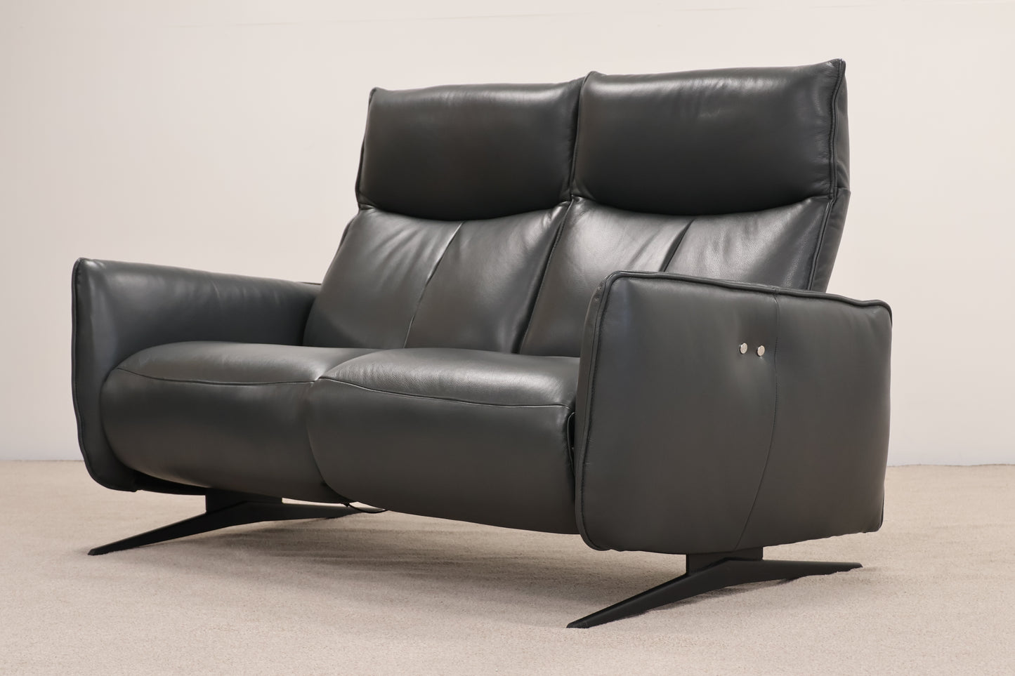 Hjort Knudsen Leather Recliner Sofa – Danish Design