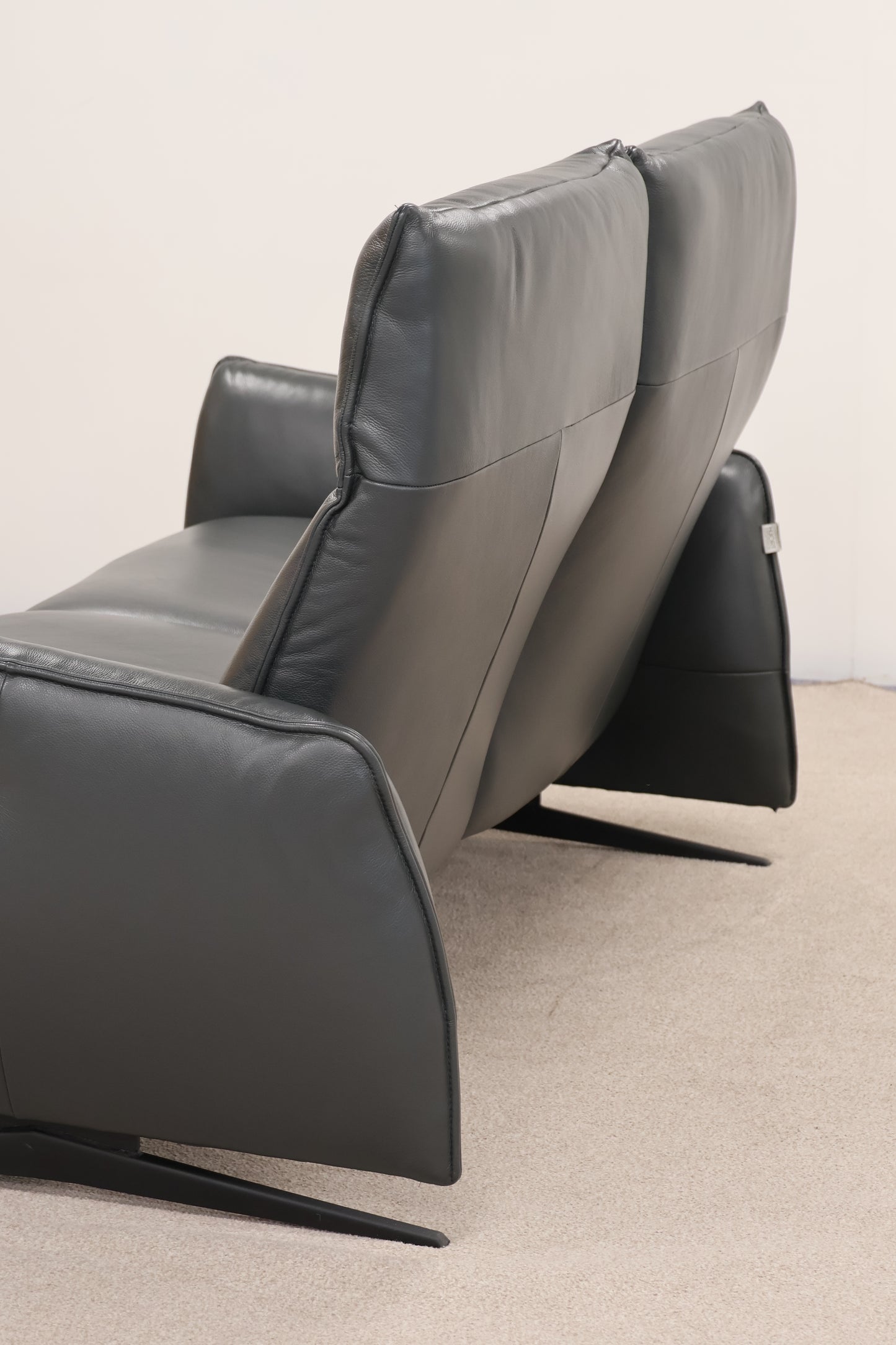 Hjort Knudsen Leather Recliner Sofa – Danish Design