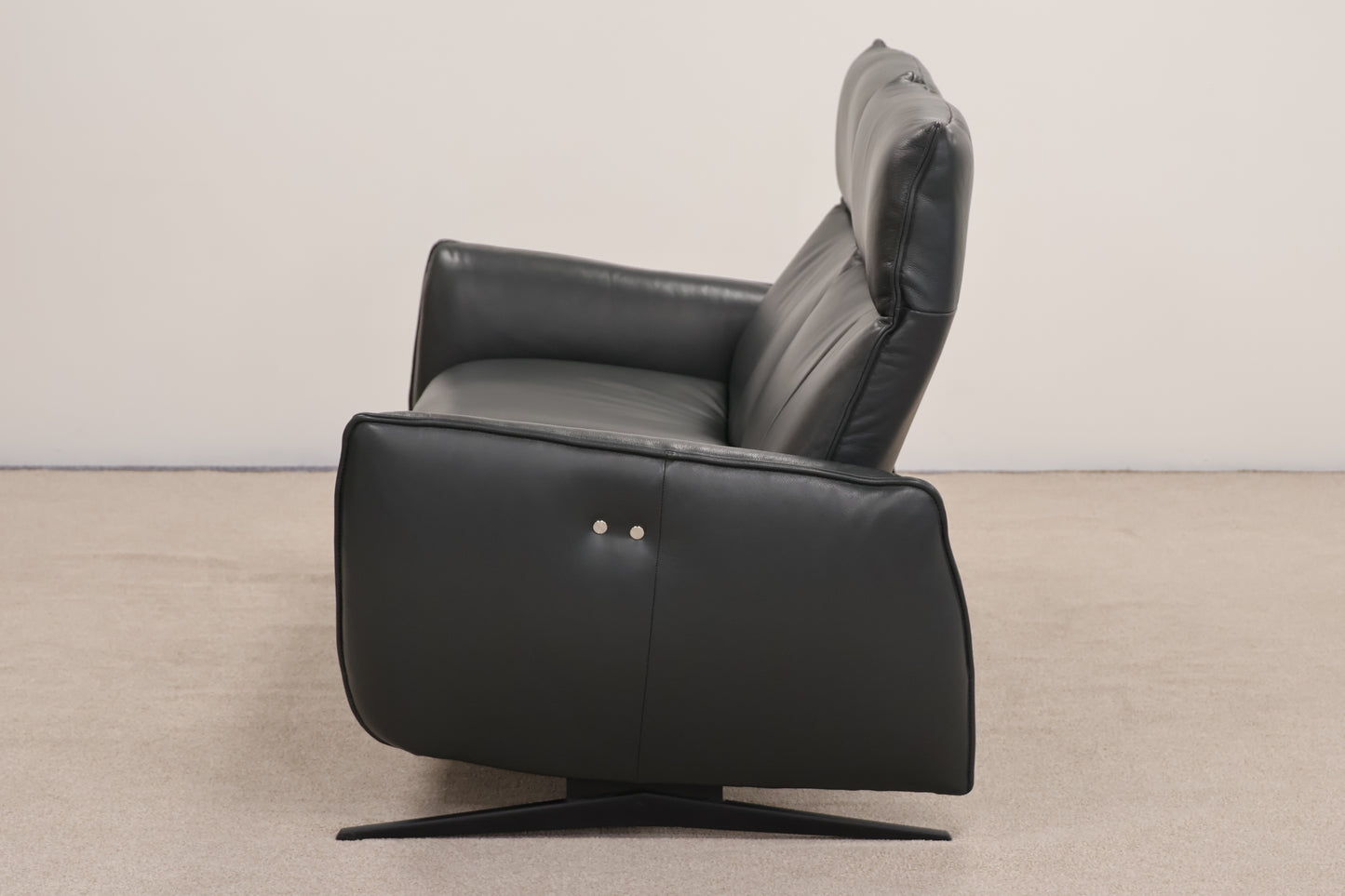 Hjort Knudsen Leather Recliner Sofa – Danish Design