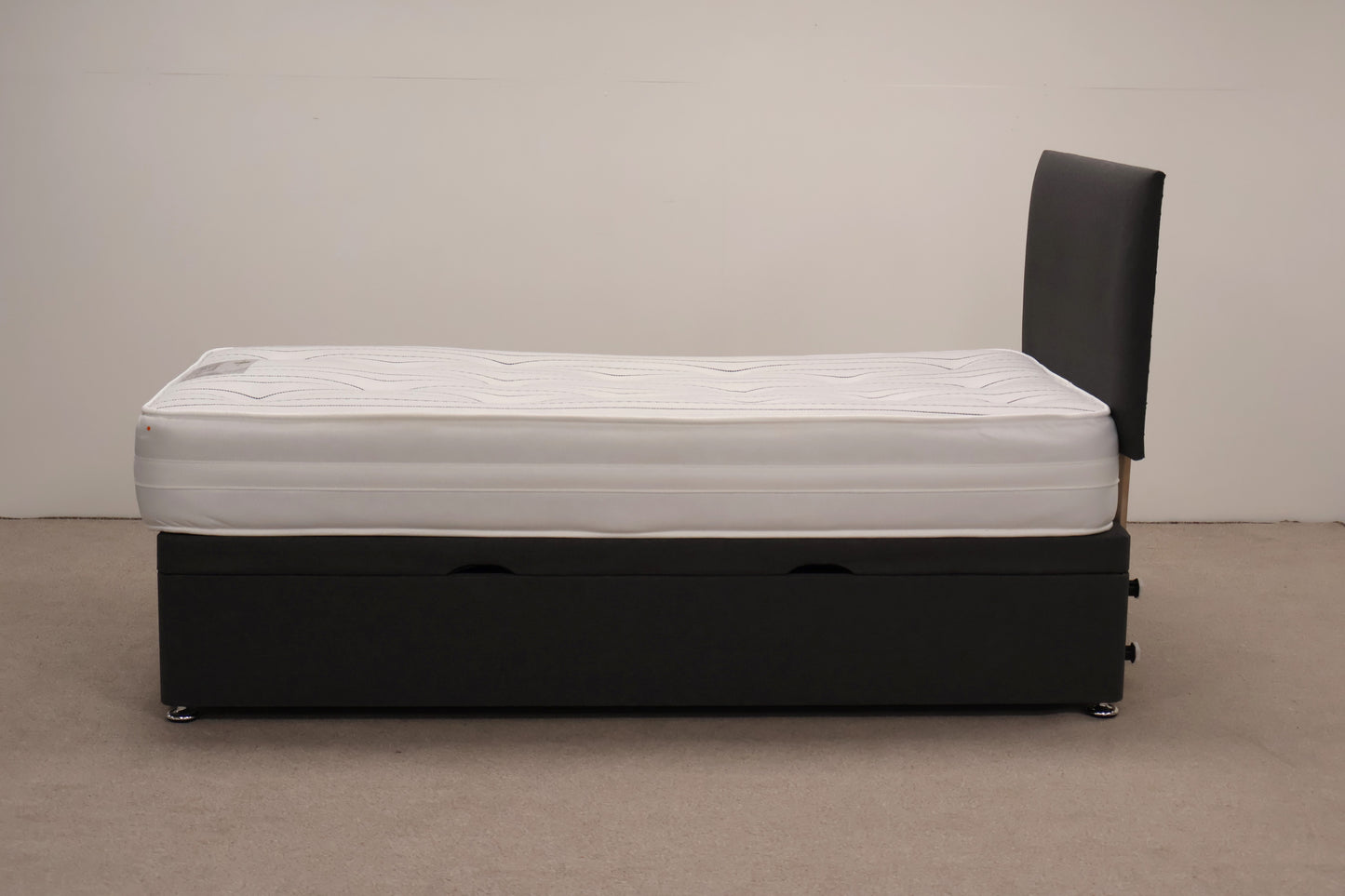 Single Divan Storage Bed with  Mattress