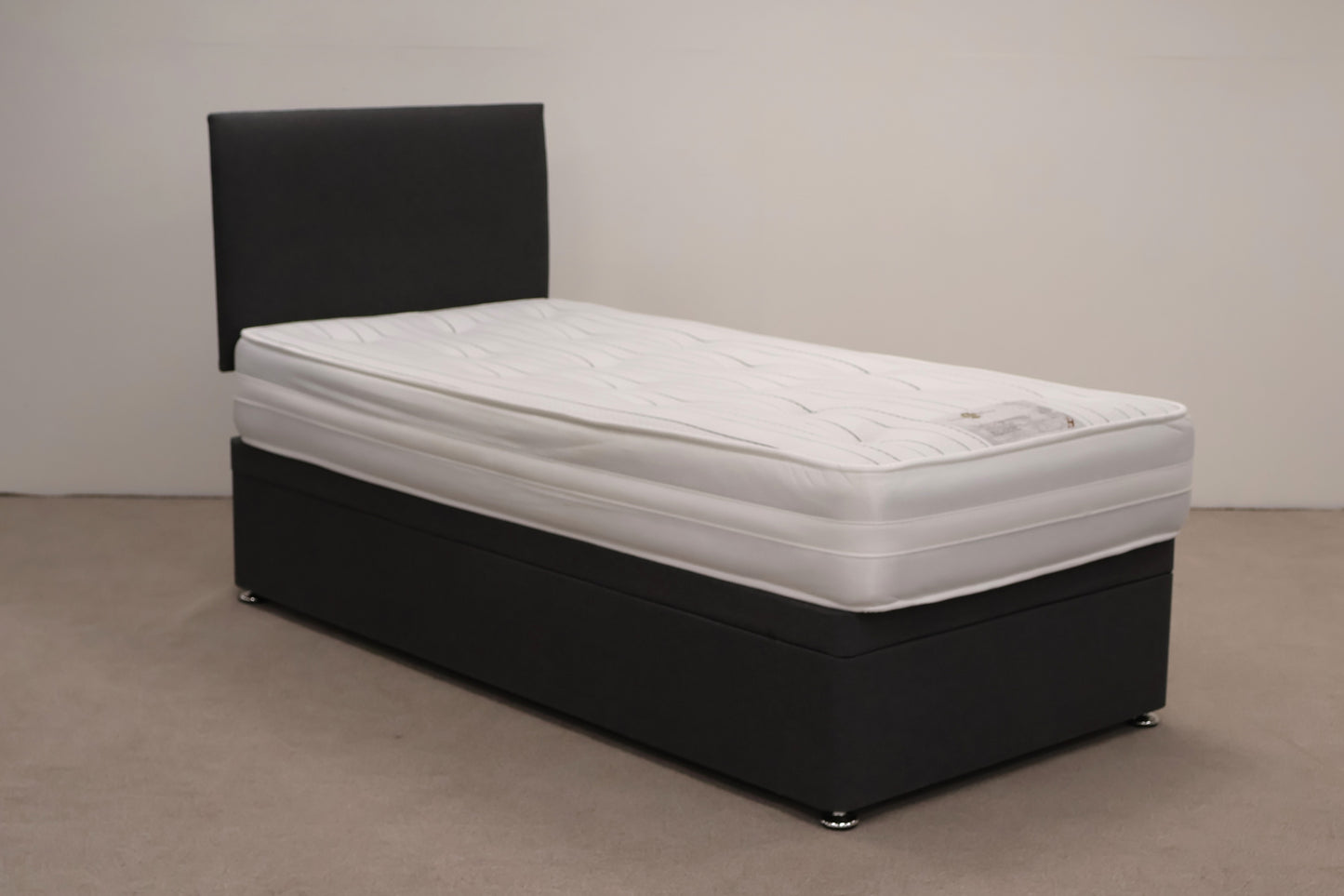 Single Divan Storage Bed with  Mattress