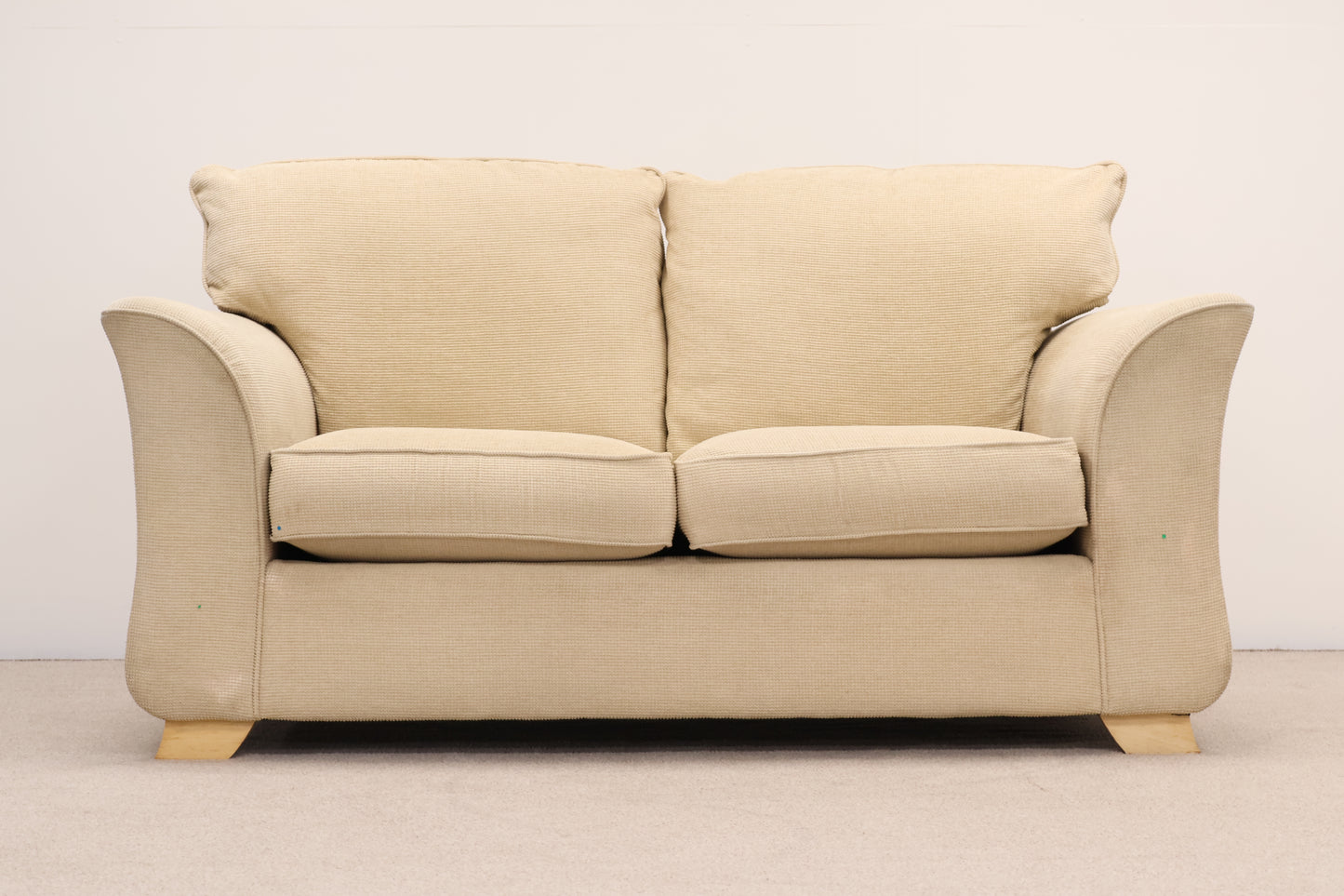 Cream Sofa and Footstool