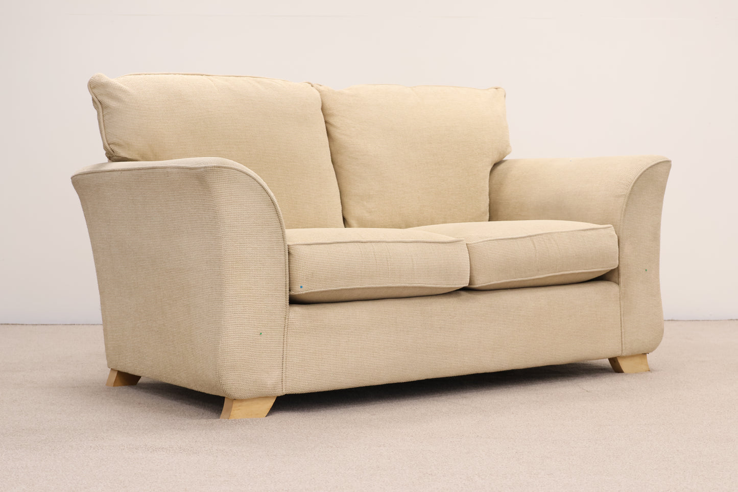Cream Sofa and Footstool