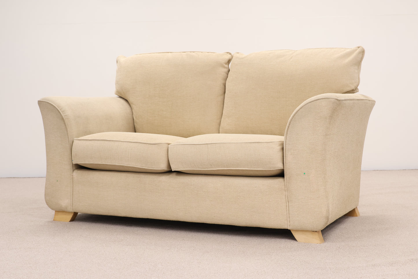 Cream Sofa and Footstool