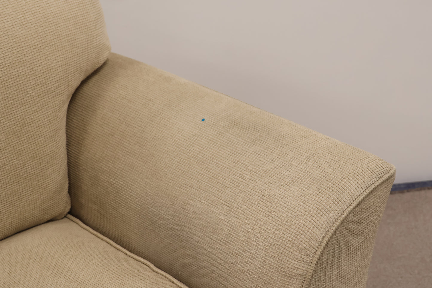Cream Sofa and Footstool