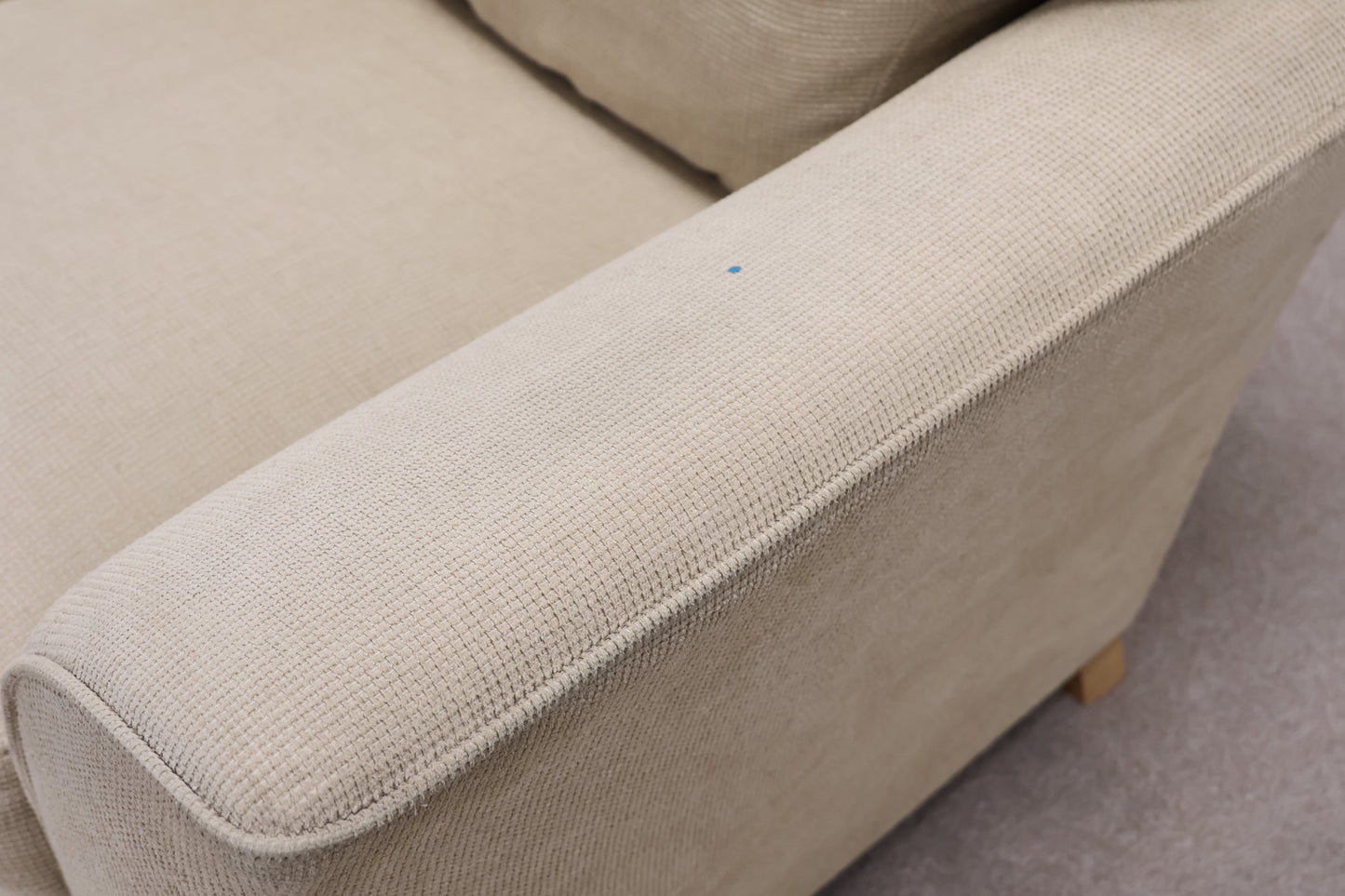 Cream Sofa and Footstool