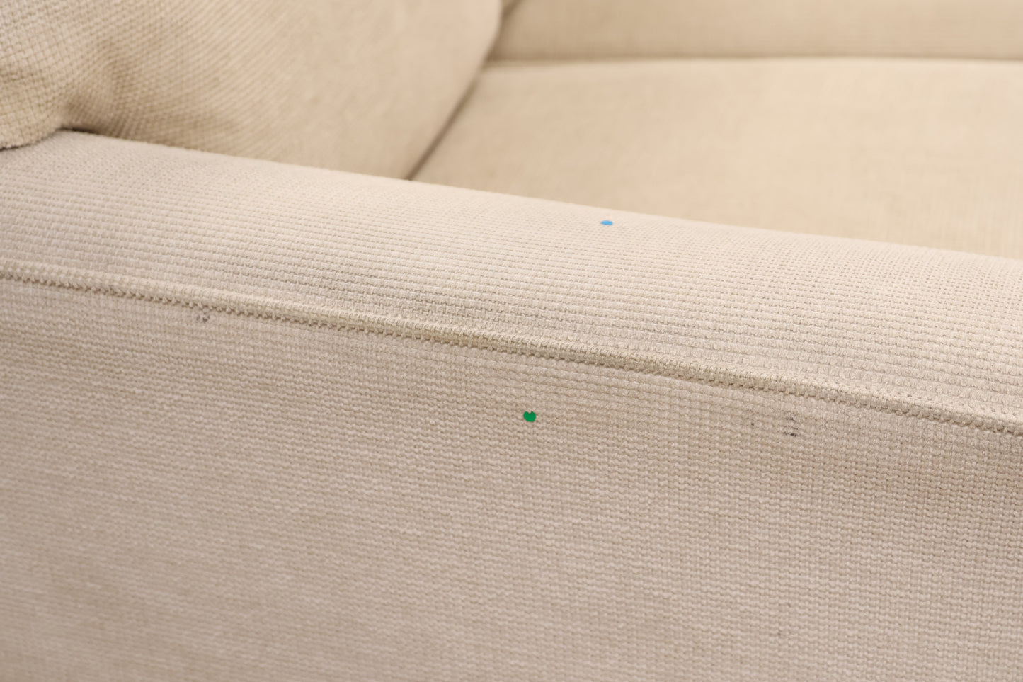 Cream Sofa and Footstool