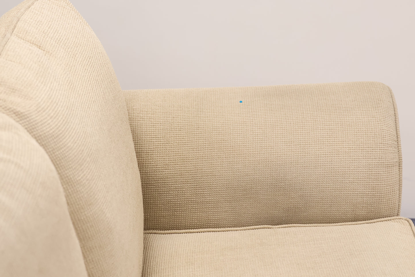 Cream Sofa and Footstool