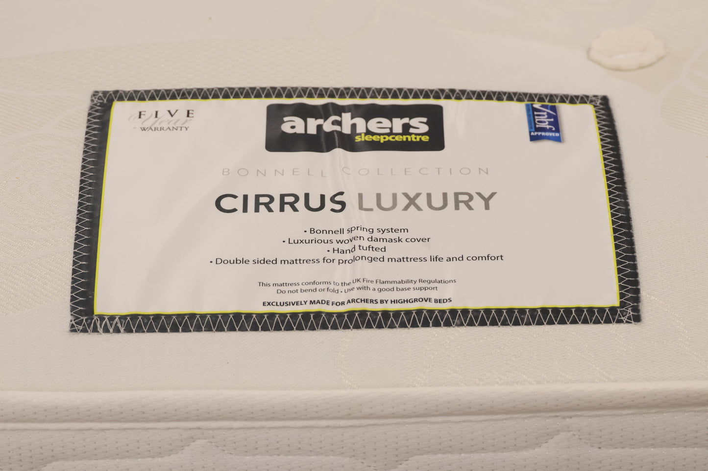 Contemporary King-Size Bed Frame + Mattress