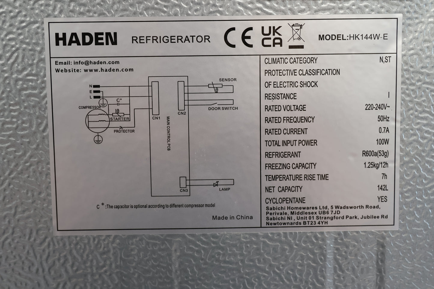 Fridge Freezer by Haden