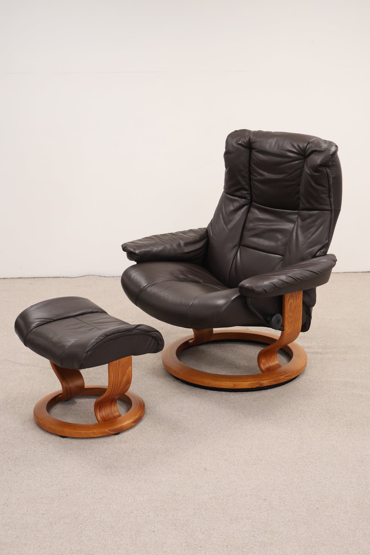 Recliner and Footstool by Ekornes - 'Stressless' Range