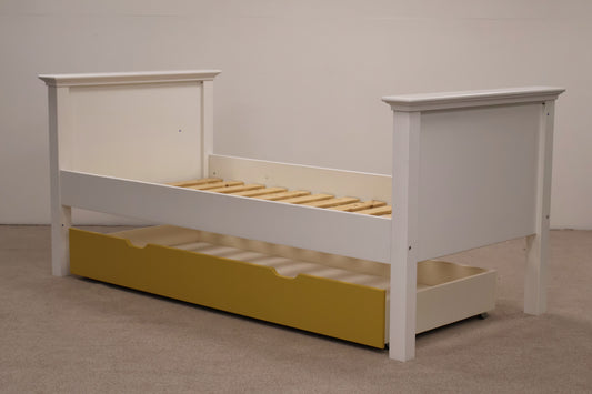 Single Bed With Painted Pull-Out Drawer