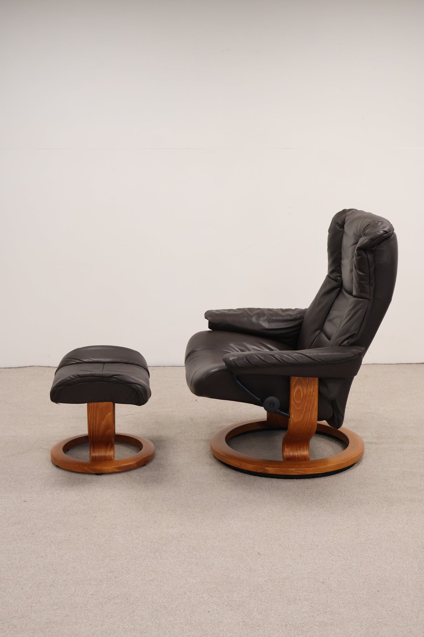Recliner and Footstool by Ekornes - 'Stressless' Range