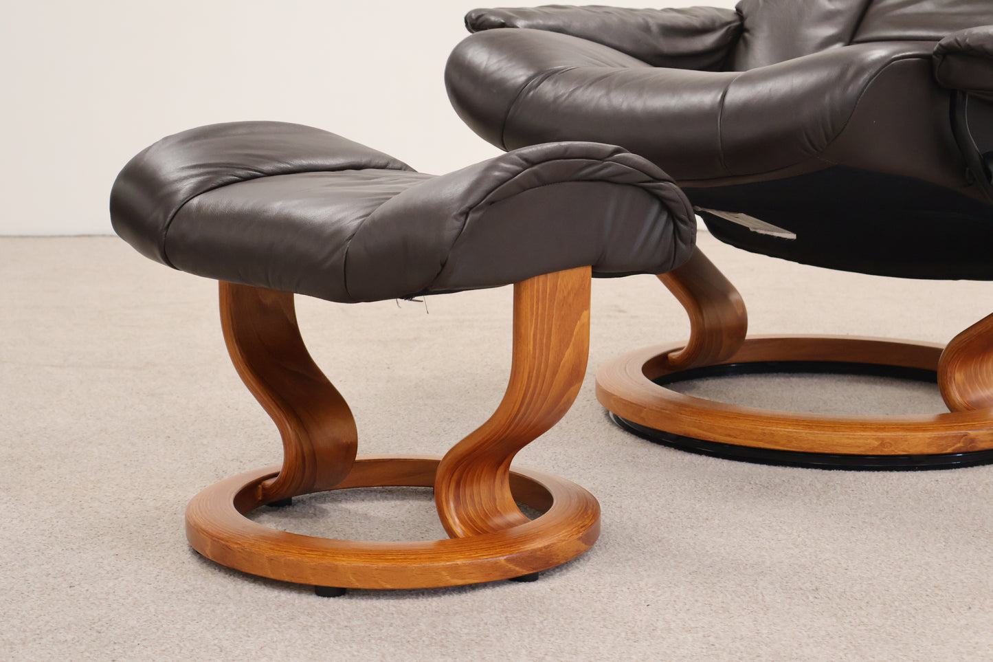 Recliner and Footstool by Ekornes - 'Stressless' Range