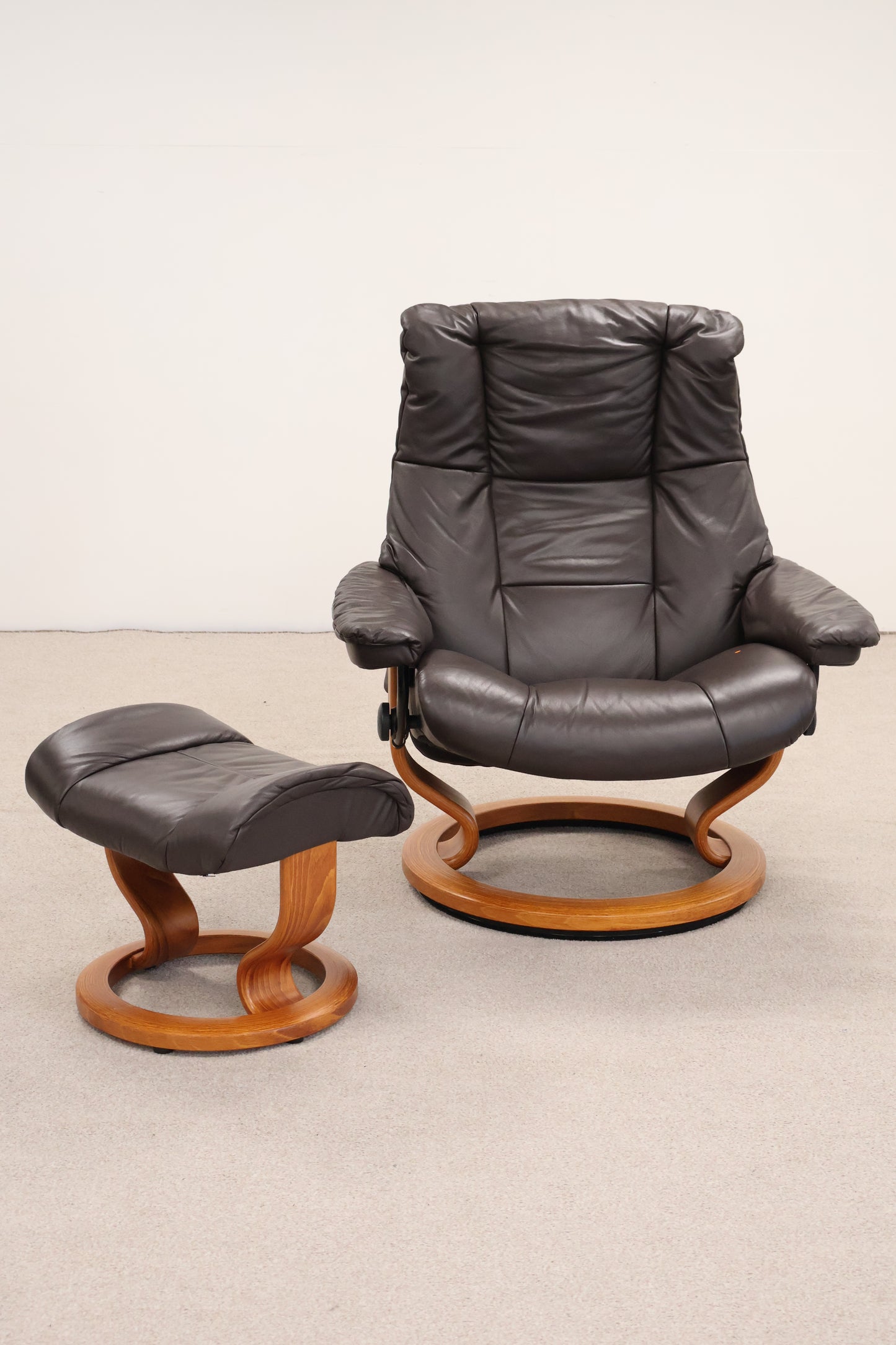Recliner and Footstool by Ekornes - 'Stressless' Range