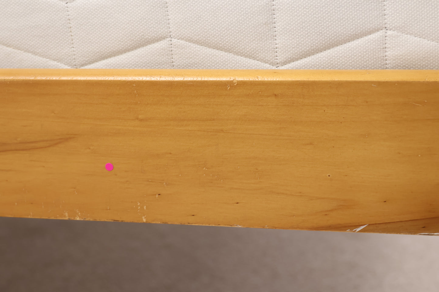 Pine Double Bed with Sanitised Mattress
