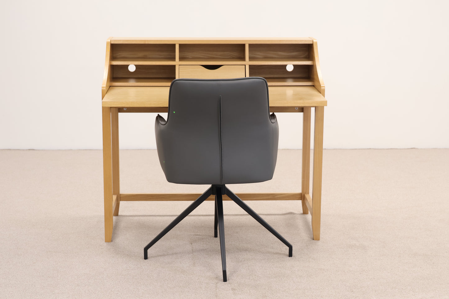 Desk by John Lewis & Grey Swivel Chair