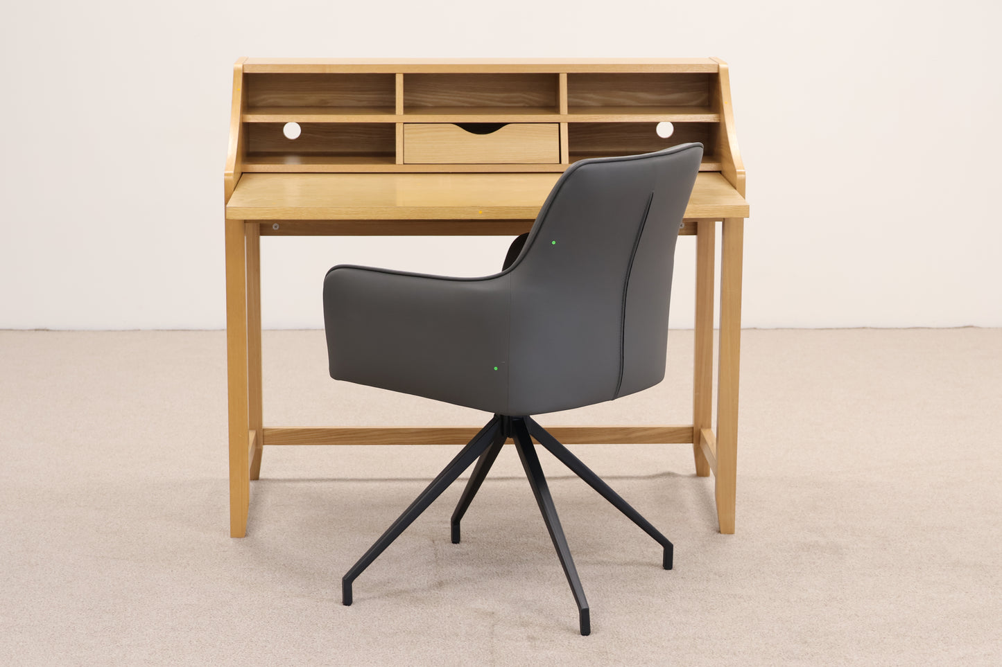 Desk by John Lewis & Grey Swivel Chair
