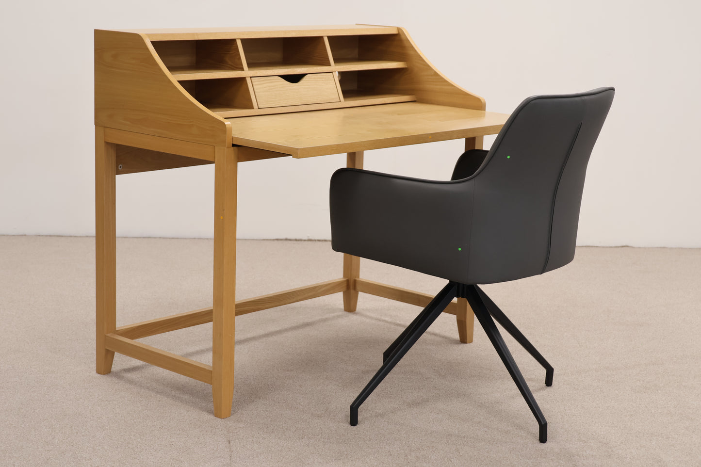 Desk by John Lewis & Grey Swivel Chair
