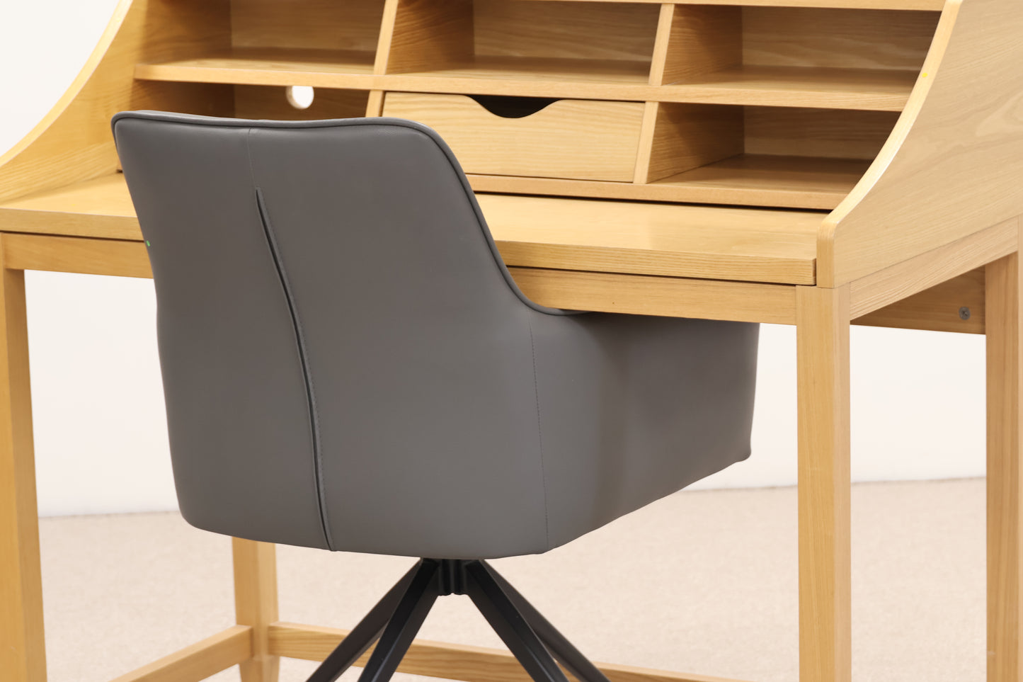 Desk by John Lewis & Grey Swivel Chair