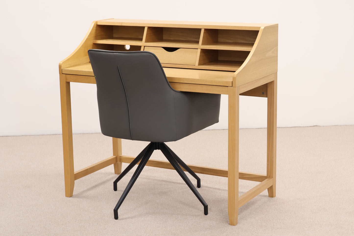 Desk by John Lewis & Grey Swivel Chair