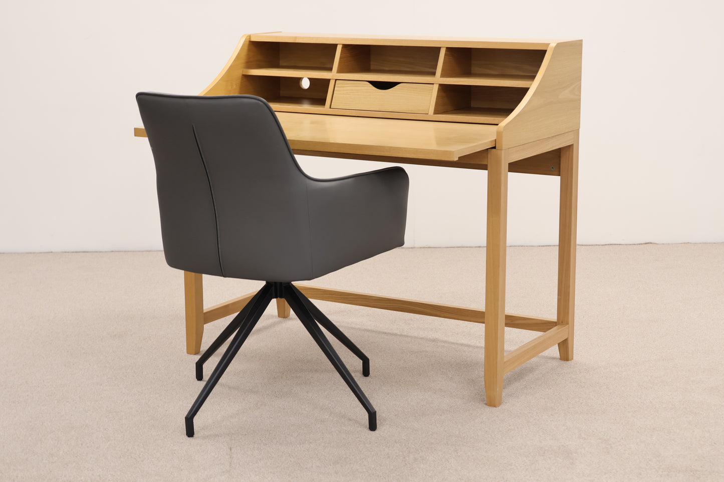 Desk by John Lewis & Grey Swivel Chair