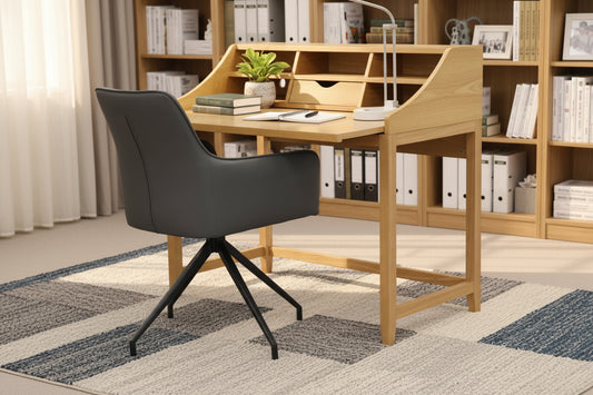 Desk by John Lewis & Grey Swivel Chair