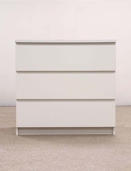 White Chest of Three Drawers