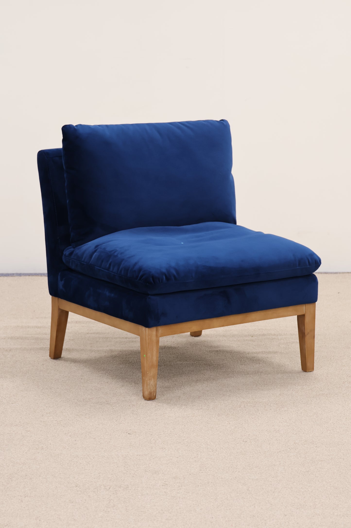 Blue Velvet Occasional Chair