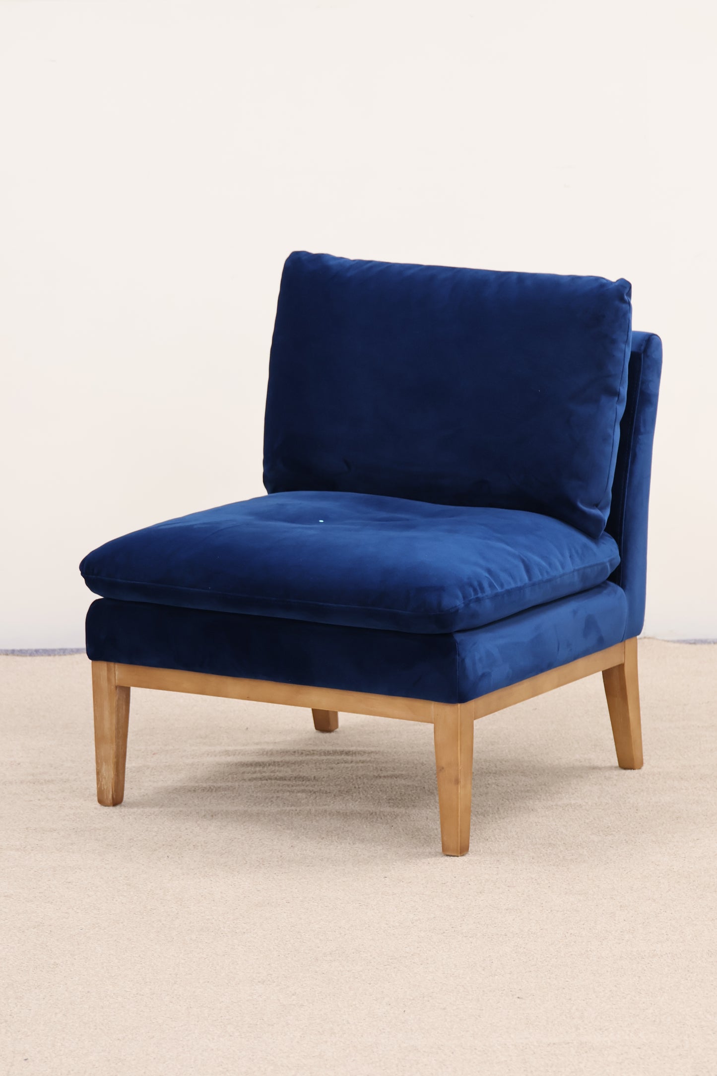 Blue Velvet Occasional Chair