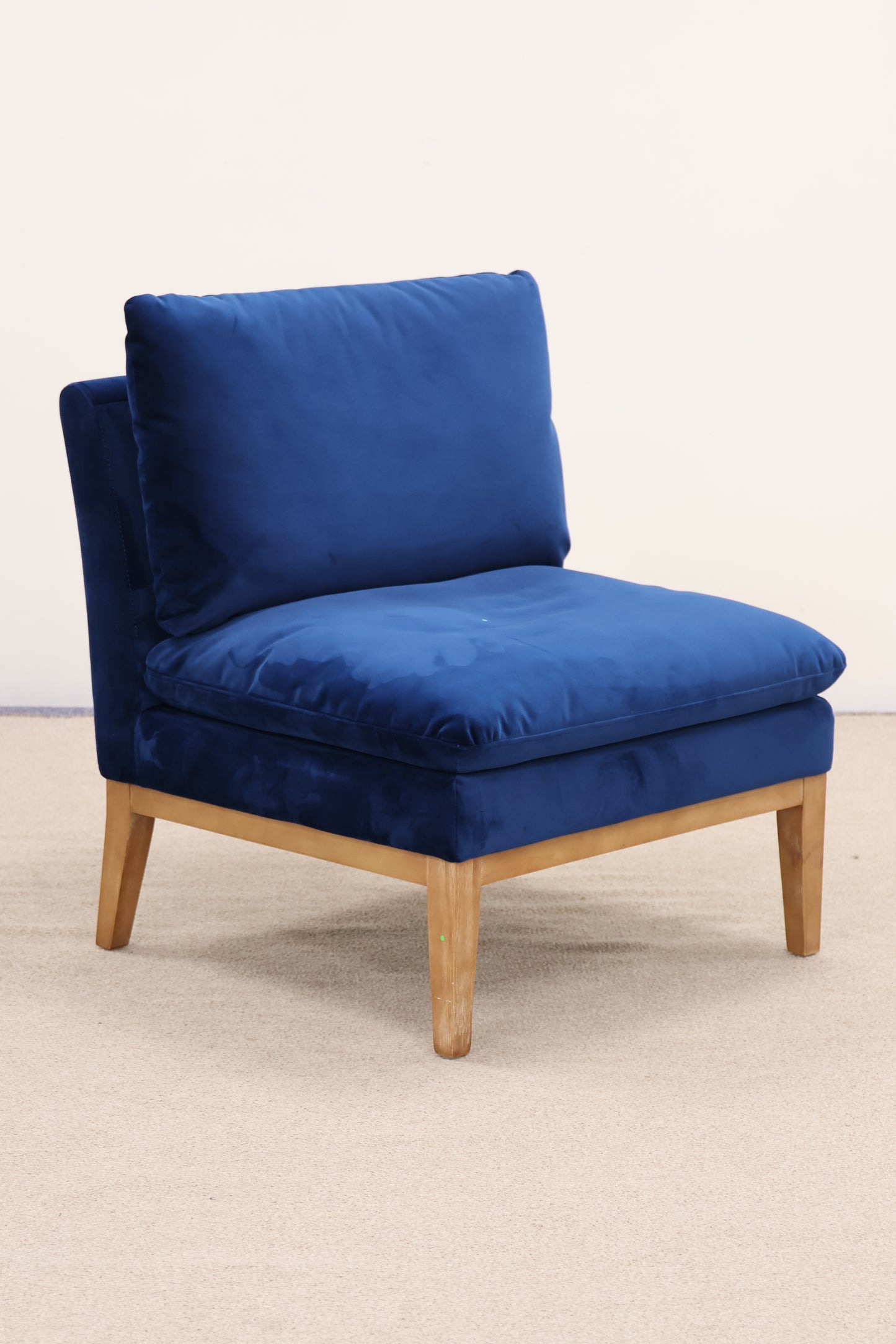 Blue Velvet Occasional Chair