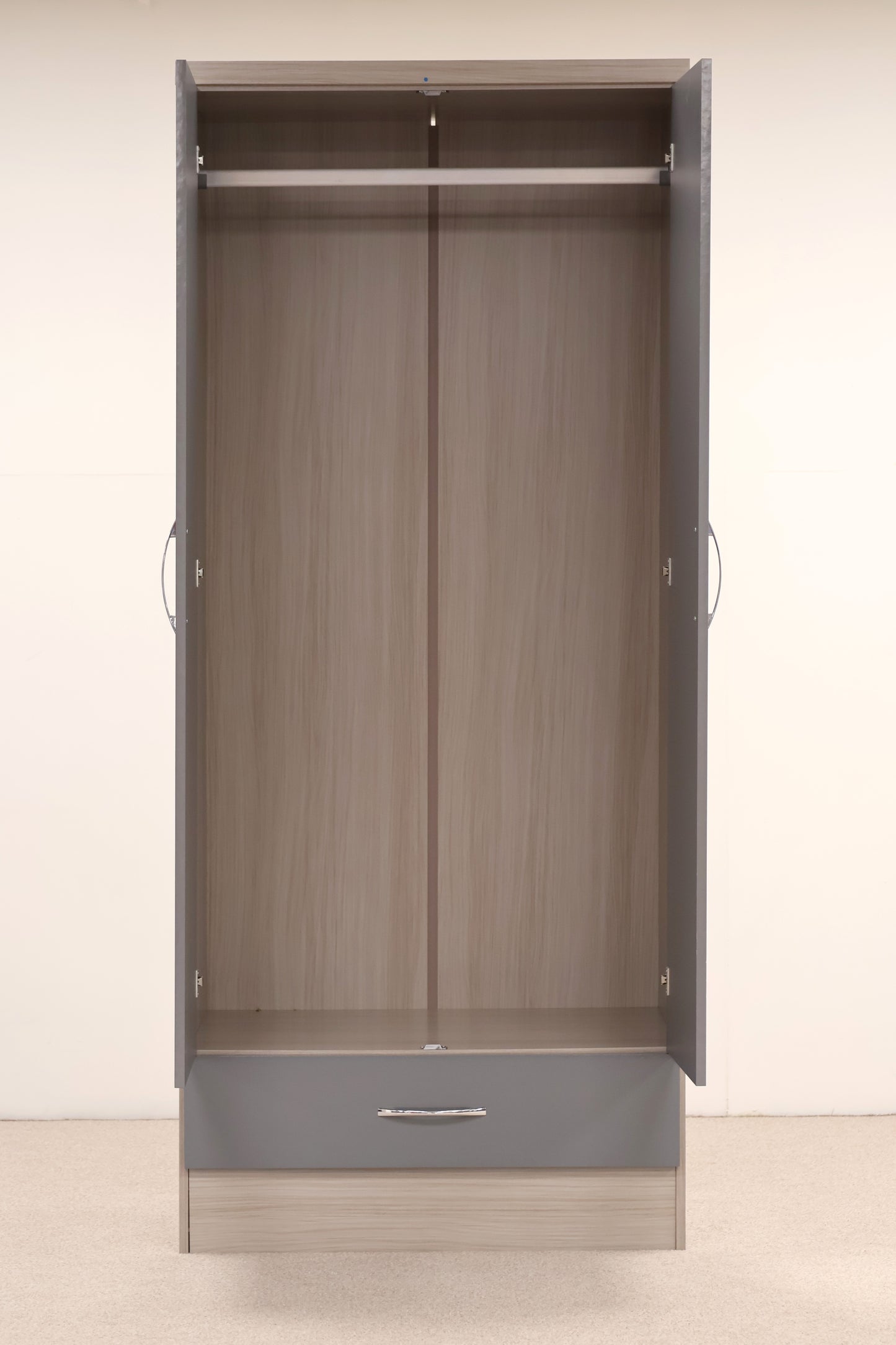 Grey Gloss Wardrobe