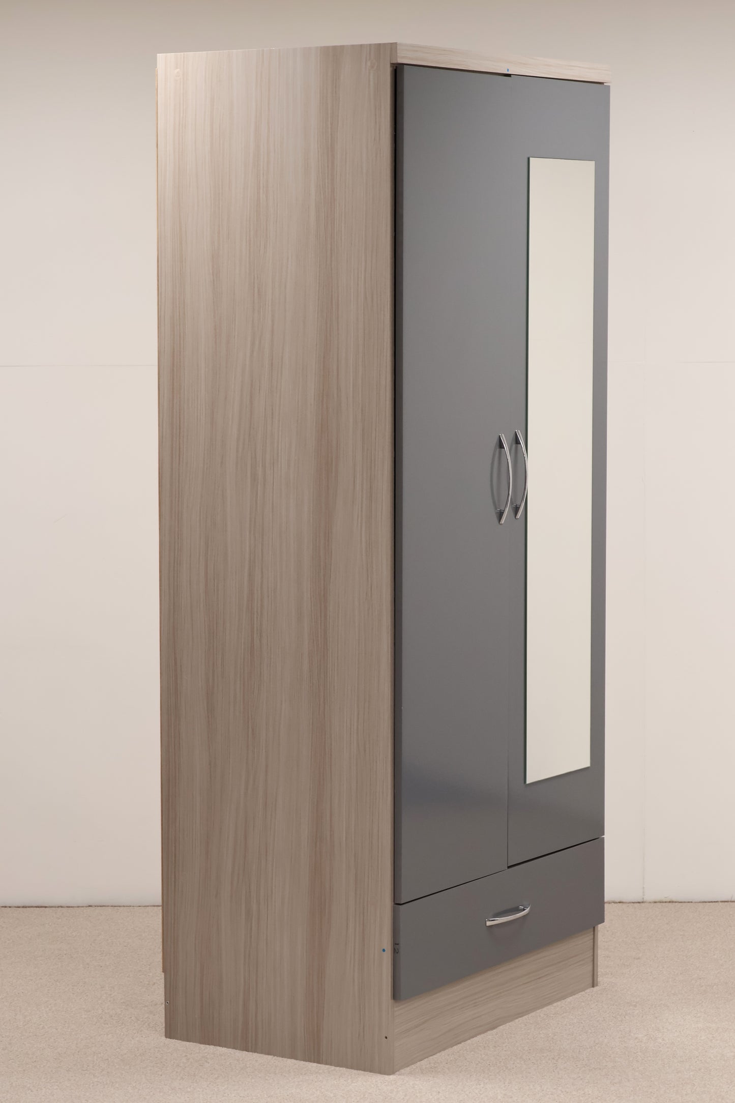 Grey Gloss Wardrobe