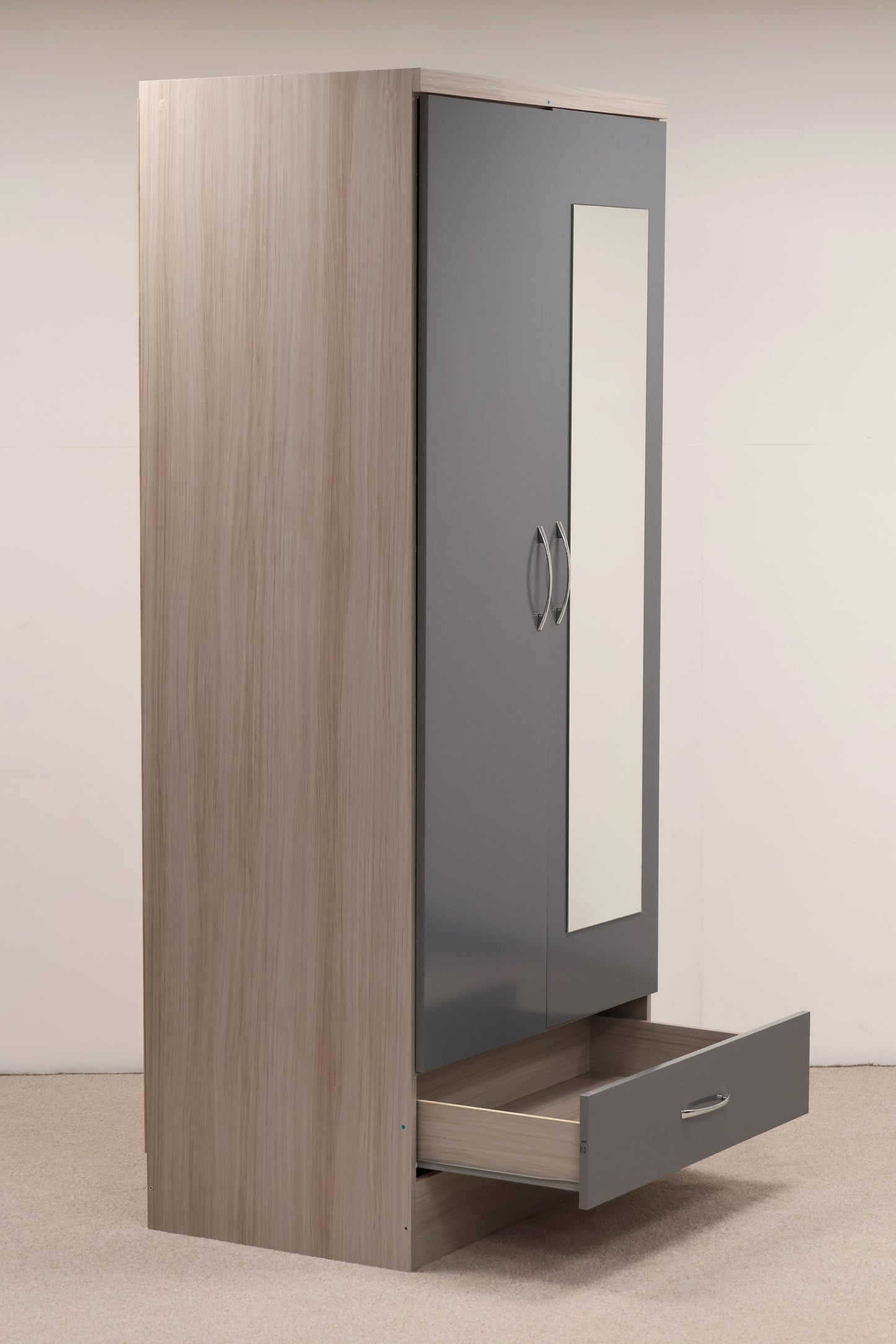 Grey Gloss Wardrobe