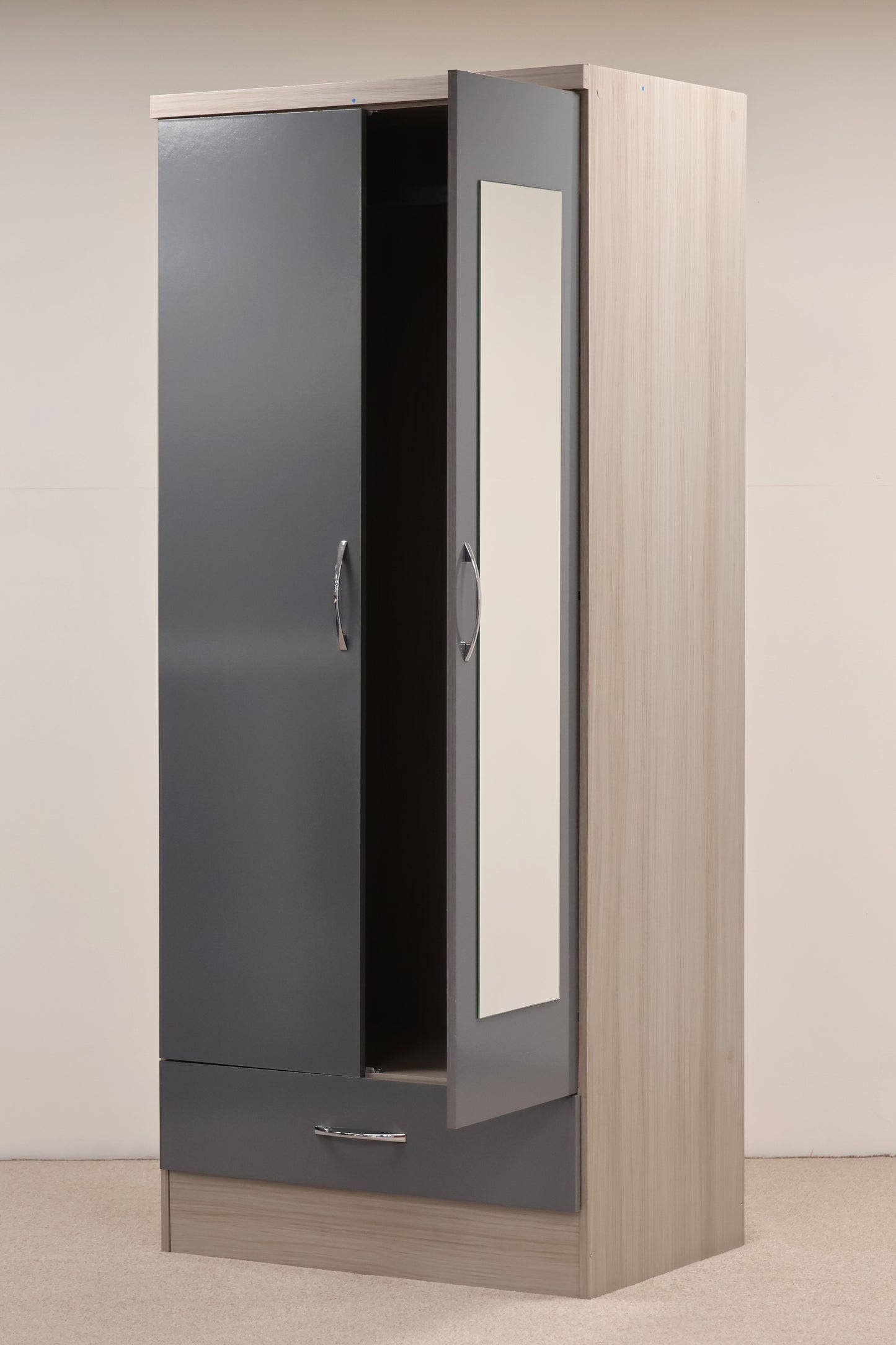 Grey Gloss Wardrobe